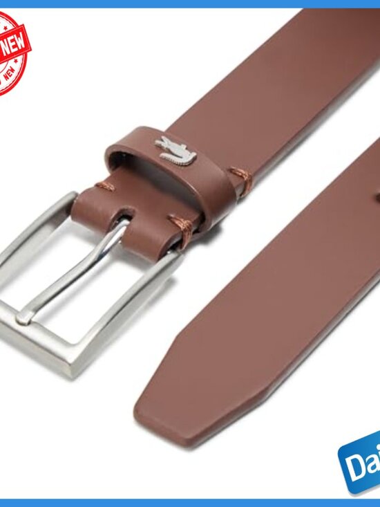 Joseph Solid Brass Buckle Genuine Full-Grain Cowhide Leather  Men\'s Casual Leather Belt 1.1\